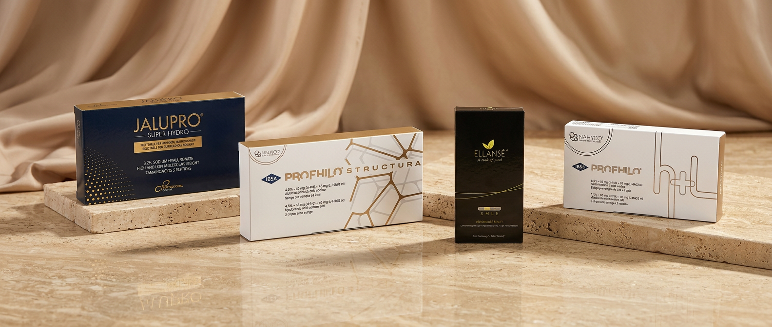 Luxury aesthetic clinic catalogue composition